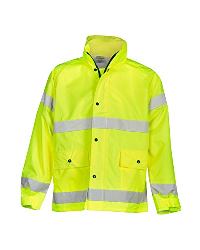 Kishigo 9665J Storm Stopper High-Viz Rainwear Jacket, Fits