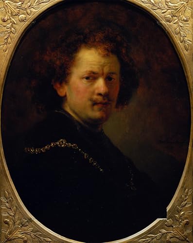 Toile Autoportrait de Rembrandt Art Portrait Décoration Murale