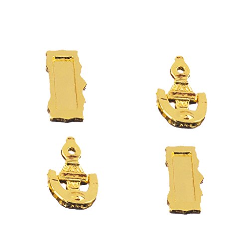 2 Piezas 1/12 Puerta Aldaba Correo Ranura Carta Buzón en Miniatura Accesorio...