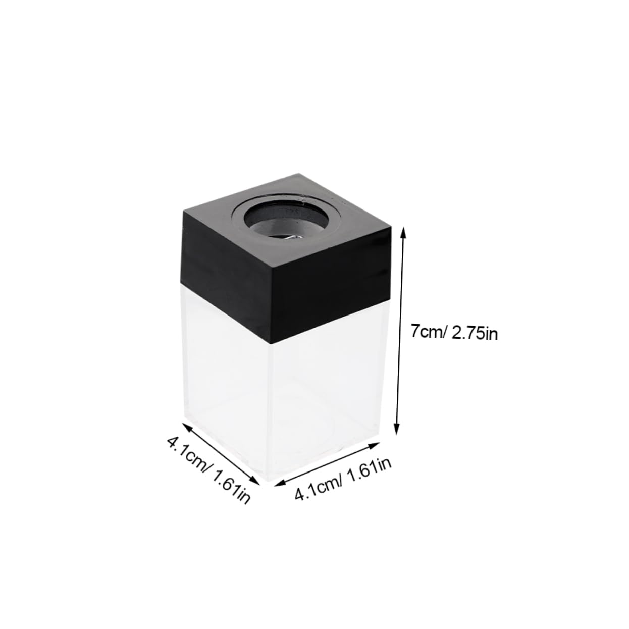 Operitacx 12 Piezas Caja de Clips Magnéticos Portaclips Magnético para Escritorio Contenedor de Clips de Plástico Cuadrado Portaclips para Oficina Organizar Sujetapapeles Grapas y Chinchetas