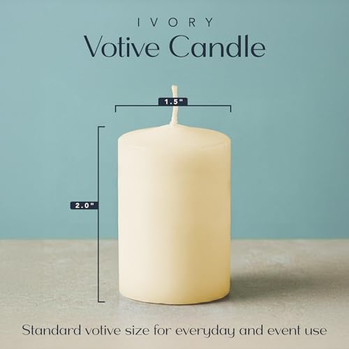 Image of Royal Imports Votive Candles Unscented Candles for Wedding Centerpieces Ivory, Pack of 36 Dripless Wax for Parties, Aromatherapy, Devotional, Home Decor, Spas & Holiday Gifts