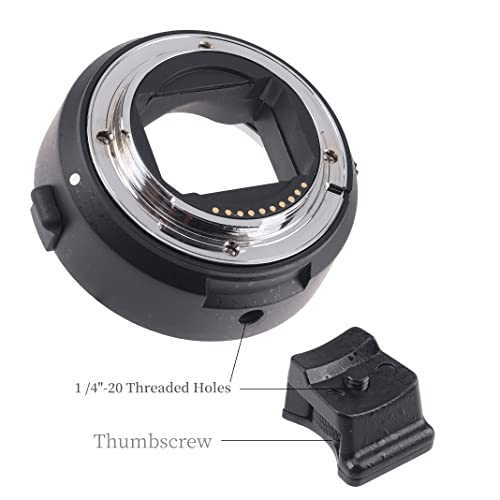 Hersmay Auto Focus EF-NEX Lens Adapter for Canon EF/EF-S Lens to Fit for Sony E Mount A7IV A7RIV A7C A9 A7SIII A6300 NEX 7/6/5N/A7 II A7R A7RII A7SII Cameras (Firmware Upgradeable) - Image 3