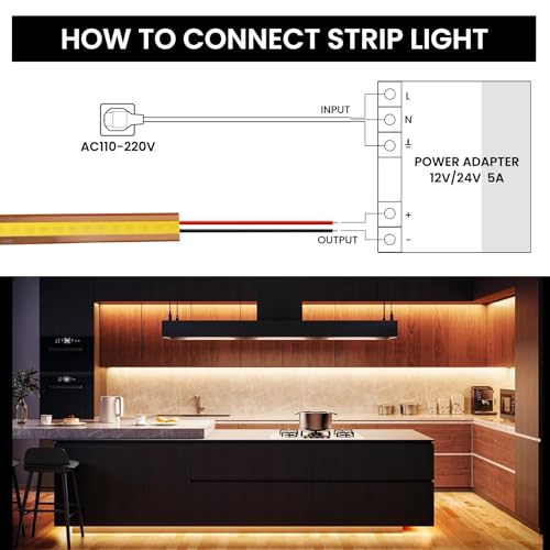 Tira LED flexible 12V COB natural blanco 29.52FT miniatura 4