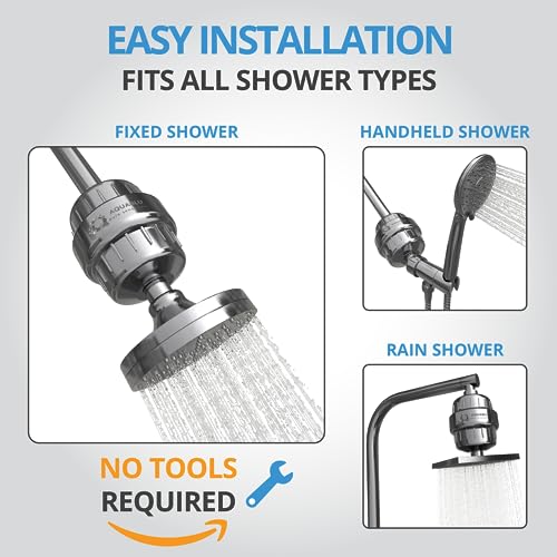 Weaqua SINGLE P (1 SHOWER FILTER) Heavy Duty No Bs Shower Filter – 99% Removal Shower Head Filter For Hard Water thumb #5