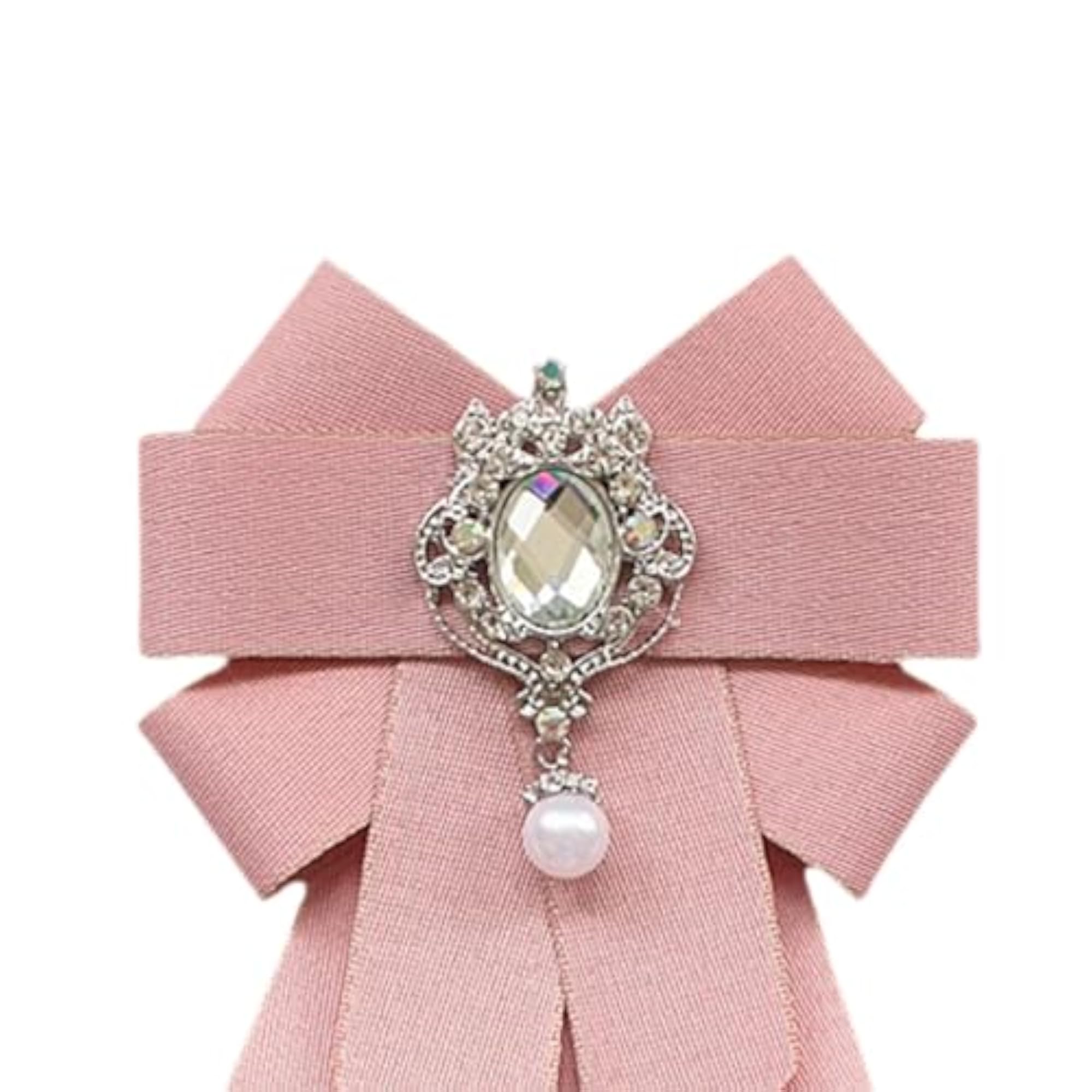 Ribbon Bow Brooch Pin for Elegant Necktie