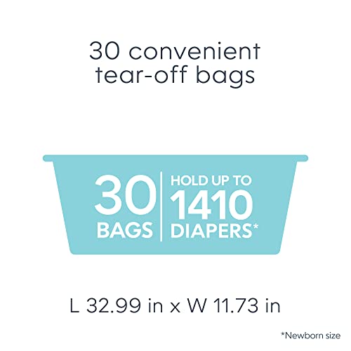 Diaper Genie I000381 Easy Roll Refill With 30 Bags | Lasts Up To 8 Months Or Holds Up To 1410 Newborn Diapers Per Refill thumb #7