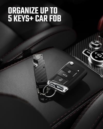 Image of Key Organizer for Men Compact Key Holder Minimalist Key Case Metal Key Chain Key Holder for Keychain Secures 2-5 Keys