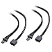 Cable Matters 2-Pack PWM 4 Pin Fan Extension Cable - 12 Inches