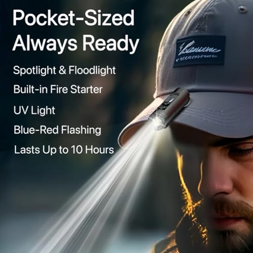 taclite mini  the ultimate everyday micro tool taclite mini rechargeable led magnetic super bright tactical flashlight high lumens with hat clip waterproof 3 brightnes friend men gifts