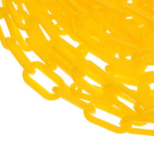 CLISPEED Corrente de Barreira de Segurança de Plástico Amarelo Corrente de Segurança de Cautela para