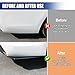 GAOLAOSY 2PCS Car Rear Bumper Canard Diffuser Protector, Anti-Collision Side Fenders Skirt Bumper Lip Splitter, Car Spoiler Body Guard Protector, Universal Auto Exterior Decoration Kit (Black)