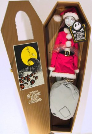 Nightmare Before Christmas Santa Sally in Gold Coffin by Nightmare Before Christmas