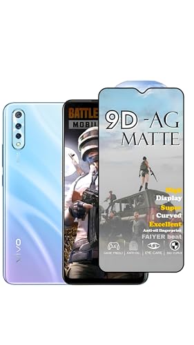 Image of Premium Tempered Glass for VIVO S1 (matte finish glass, Pack of 1) Full Screen Coverage gaming matte Screen Protector Guard (VIVO S1)