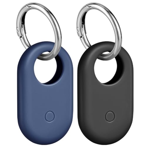 Ainiv 2 Piezas Funda Protectora para Samsung Galaxy Smarttag 2, Silicona Llavero de Funda Protectora para Smart Tag 2, Accesorios Antica&iacute;das y Antiara&ntilde;azos para Smarttag2 para Llaves Collar Mascotas