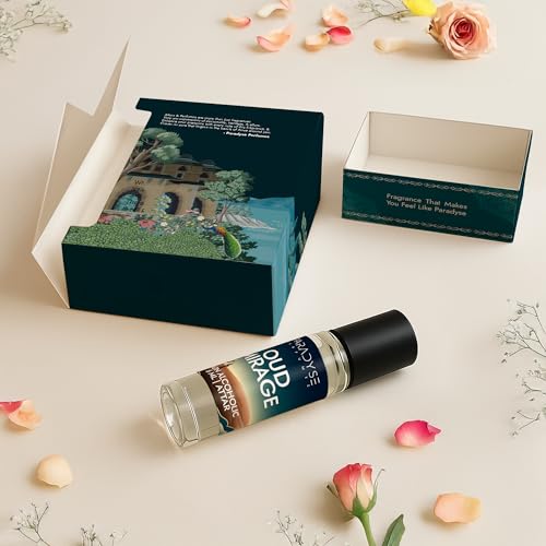 Image of Oud Mirage Attar | Non-Alcoholic Perfume Oil Roll on | Luxury Attar | Amber Oud Fragrance Perfume Oil | Strong & Long lasting Fragrance| 6 ml