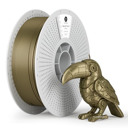 kexcelled PLA Metallic 1.75 mm, 3D Printing Filament +/- 0.03 mm, Metal Glossy Shiny Surface, Cardboard Spool, 1 kg Spoo