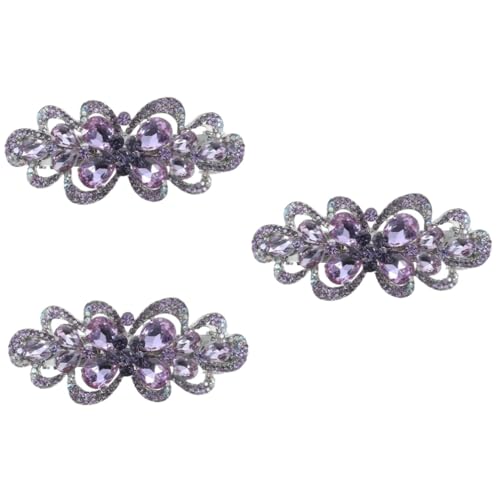 Pince à cheveux fleur strass Healeved accessoire de tête raffiné pour femme et cérémonie