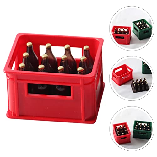 Toyvian Creatief mini- bierdoos standbeeld decoratief mini house bier doos modellering ornament - Image 4