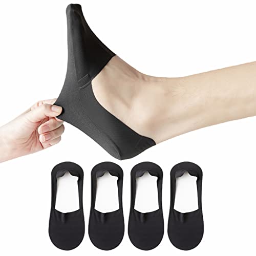 4/7 Pack Unisex Ice Silk No Show Socks Low Cut Invisible Breathable Non-Slip Liner Socks for Men Women