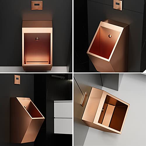 NOALED Universelles Auswasch-Urinal zur Wandmontage, Edelstahl-Urinal-Trichter, berührungsloses Auswasch-Urinal, vertieft den Boden, WC-Badezimmer-Zubehör mit Automatik – Bild 4