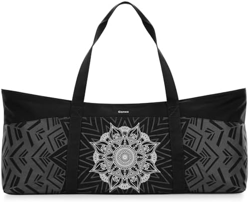 Gonex Yoga Mat Bag, Extra Large Canvas Gym Bag with Waterproof Po...