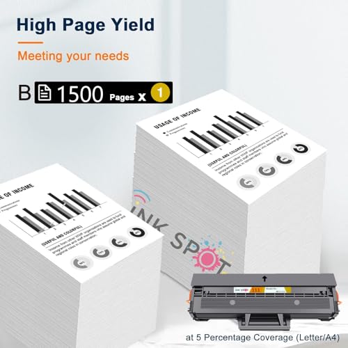 Image of Toner Cartridge TN 2365 for Brother TN-2365 Toner Cartridge Compatible (TN-MLT111S 1PIC) Black