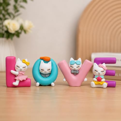eCraftIndia Plastic Love Animated Characters Decorative Showpiece for Home Decor Living Room Bedroom | Valentine Gift for Girlfriend Boyfriend Husband