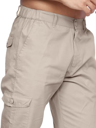 Image of Big Button Mens Regular Fit Casual Cotton Cargo Pant
