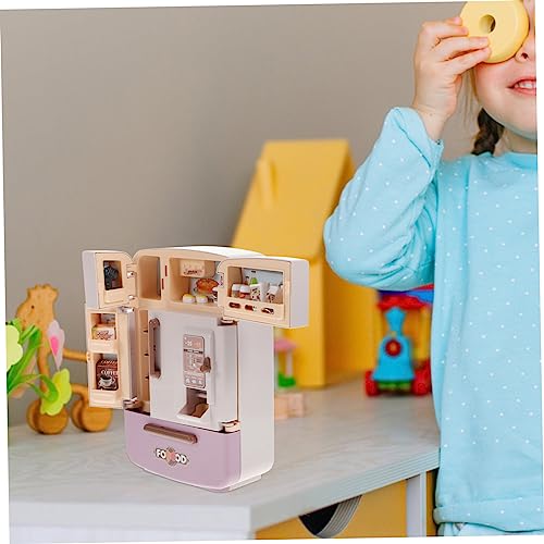 Abaodam 1 Set keuken simulatie koelkast keukenmeubels voedsel speelgoed mini poppenhuis meisjes speelgoed meubilair mini-meubels accessoires voor minikoelkasten miniatuur Klein huis eten - Image 5