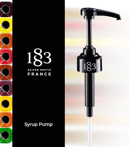 1883 syrup pump  compatible with 1 liter 1883 glass bottles  precision dispenser for 1883 coffee syrups pack of 1