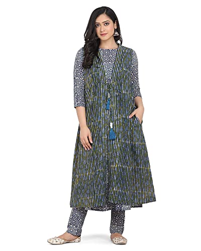 Image of Anyra Women's Cotton Regular Kurta with Bottom