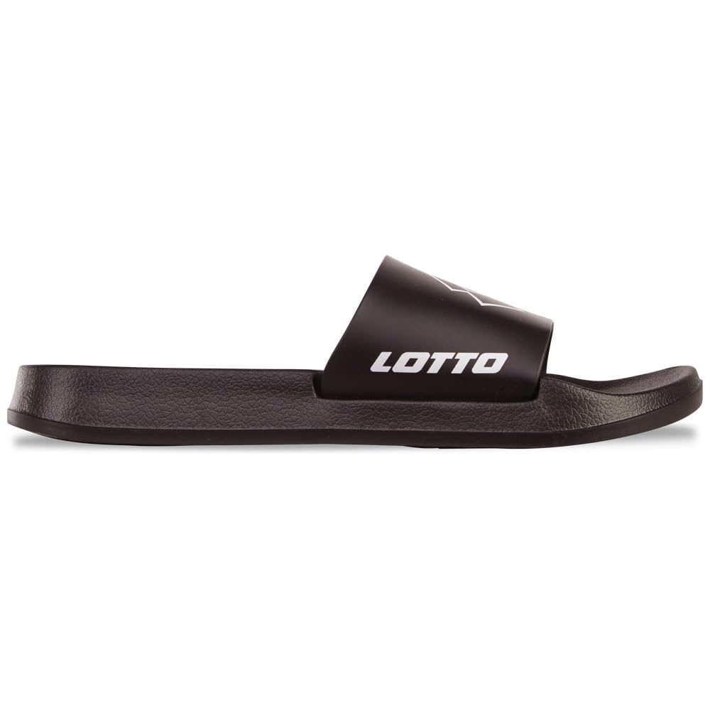 Lotto LATHI Unisex Sports Sandals, Black/White, 41 EU, Black White, 8.5 UK