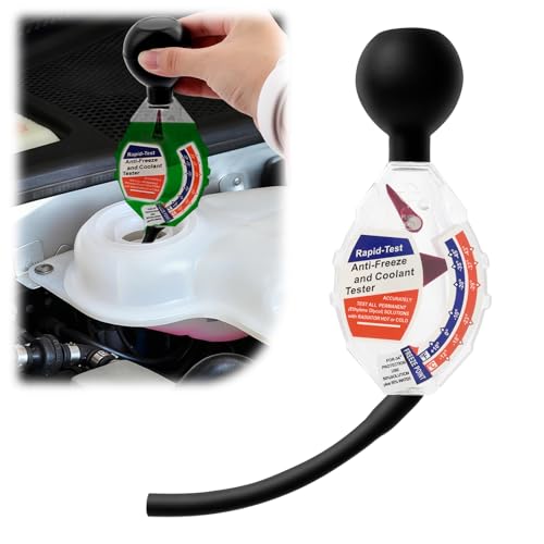 VKQTS Dial Type Antifreeze Tester Automotive Dual-Scale Coolant Tester Accessory with F/C for Boil & Freeze Point Test Portable Anti Freeze Testers Automotive for Cars SUVs Trucks