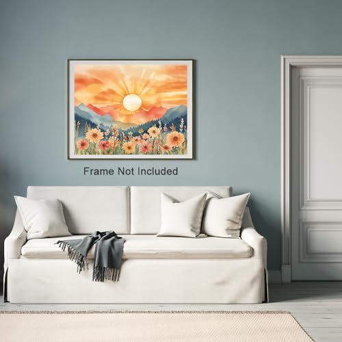 Natuyalo Paint by Numbers for Adults and Beginners, Sunset Mountain Painting by Number Kits on Canvas, Natural Landscape Paint by Number Kit DIY Acrylic Painting Gift 16x20 Inch by Natuyalo - Used condition - Image 2