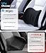 Wigoo 2025 Car Neck Pillow and Lumbar Support Pillow for Car Kit [Ergonomic Design, Pressure Relief] Soft Car Headrest Pillow Back Cushion with Adjustable Strap, Fits All Vehicles (Black)