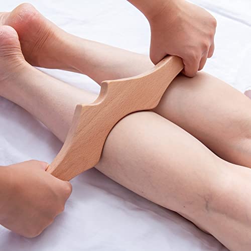 ARTIST INTERNATIONAL Wood Therapy Massage Tools,Wooden Lymphatic Drainage Massager,Wood Gua Sha Scraping Tools,Body Sculpting Tools For Maderotherapia,Anti-Cellulite& Muscle Release (Ms-3)