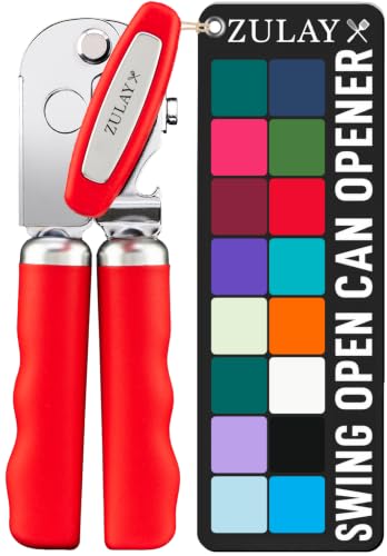 Image of Zulay Kitchen Stainless Steel Swing Open Manual Can Opener Comfortable Grip