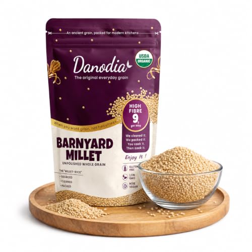 Danodia Foods USDA Organic Barnyard Millet Whole Grain, 2lbs