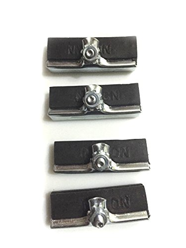 eRadius 4 pastiglie dei freni a barra, lato angolare, vintage, Raleigh Rodster, per bicicletta, colore argento