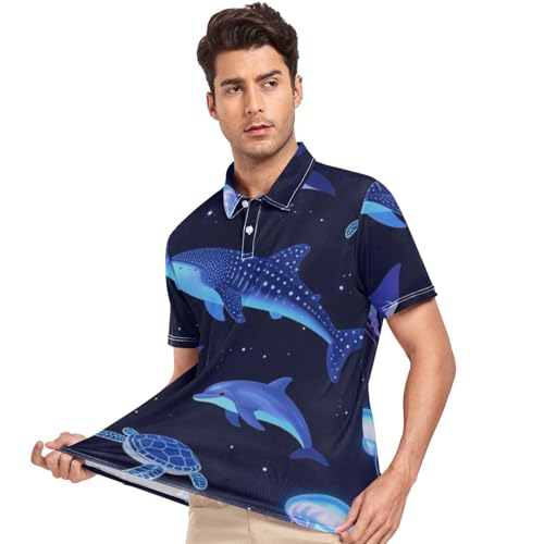 Polo de golf homme séchage rapide col décontracté taille S respirant