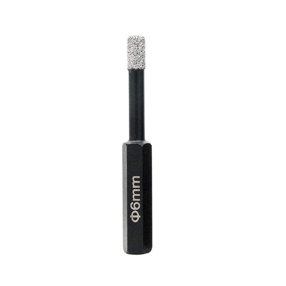 Diamond Hole Cutter 6mm Diamond Tipped Drill Bit Glass Ceramic Tile Hole Saw Cutter