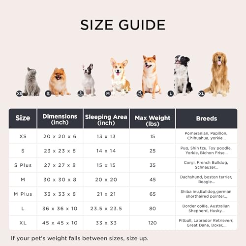 image for Bedsure Calming Dog Bed for Large Dogs - Donut Washable Large Pet Bed,