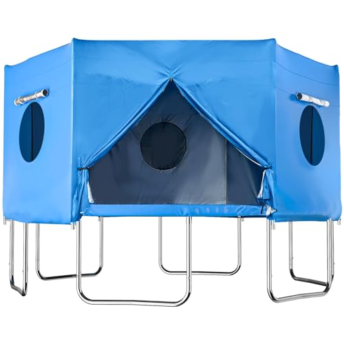 14FT Trampoline Tent,Fits for 6 Straight Pole Round Trampoline Cover, Outdoor Fun for Kids,Protect from Sun (Tent Only) by synoratory - Used condition - US$83.59