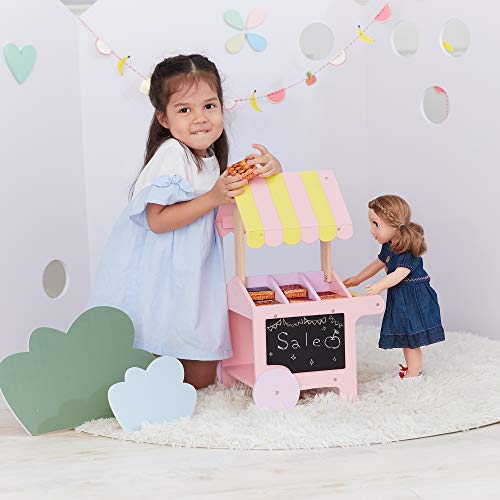 Carrito de dulces de madera para regalar en cumpleaños de niños 6