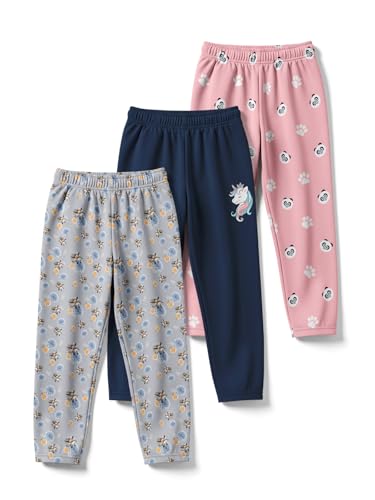 Image of HELLCAT Trendy Printed Cotton Blend Girls Pyjama-Pack of 3 | Pyjama Pants for Kids