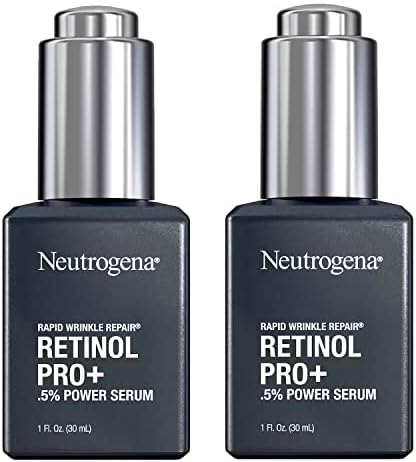 Neutrogena Rapid Wrinkle Repair Retinol Power Facial Serum Age Perfect Midnight Serum Pro+ .5% - 1oz 30ml - (2-Pack Anti Aging Serum 2oz)