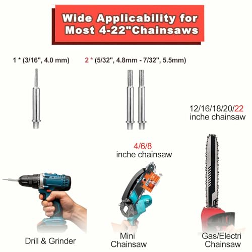 Chainsaw Sharpening Jig Kit with 3 Stones