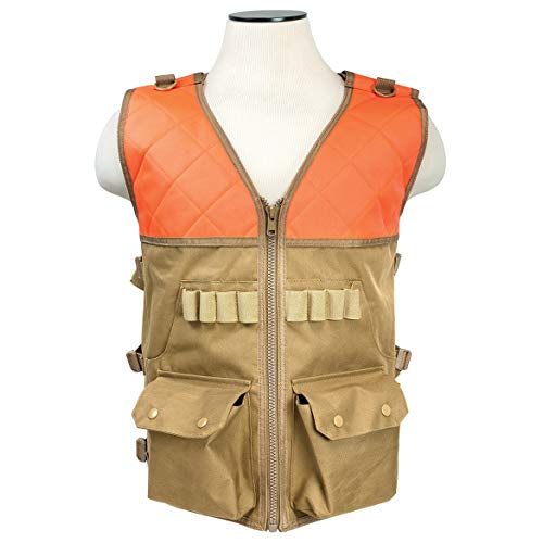 Hunting Vest/Blaze Orange And Tan