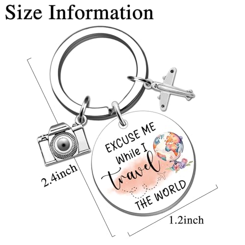 Travel Gifts for Women Funny Travel Gifts Keychains - Image 3