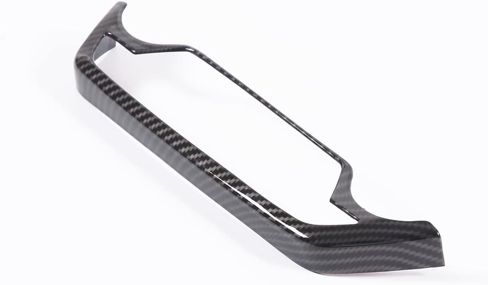 ABS Car Central Control Volume Mode Button Frame for Chevrolet Corvette C7 2014-2019 Air Conditioning Frame Panel Cover Trim Interior Accessories (Carbon Fiber)